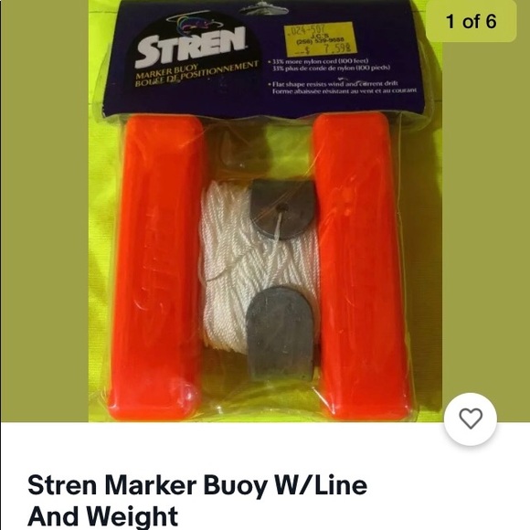 Stern market buoy with line - Picture 1 of 4